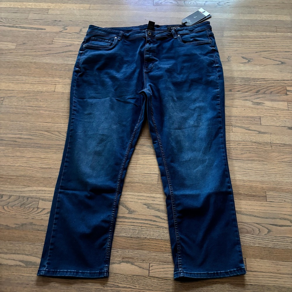 The Perfect Jean TPJ Knight Dark Blue JUXT3NKNT Mens Jeans 46x30 NWT